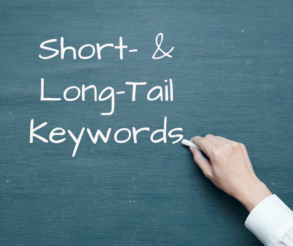 short-tail and long-tail keywords